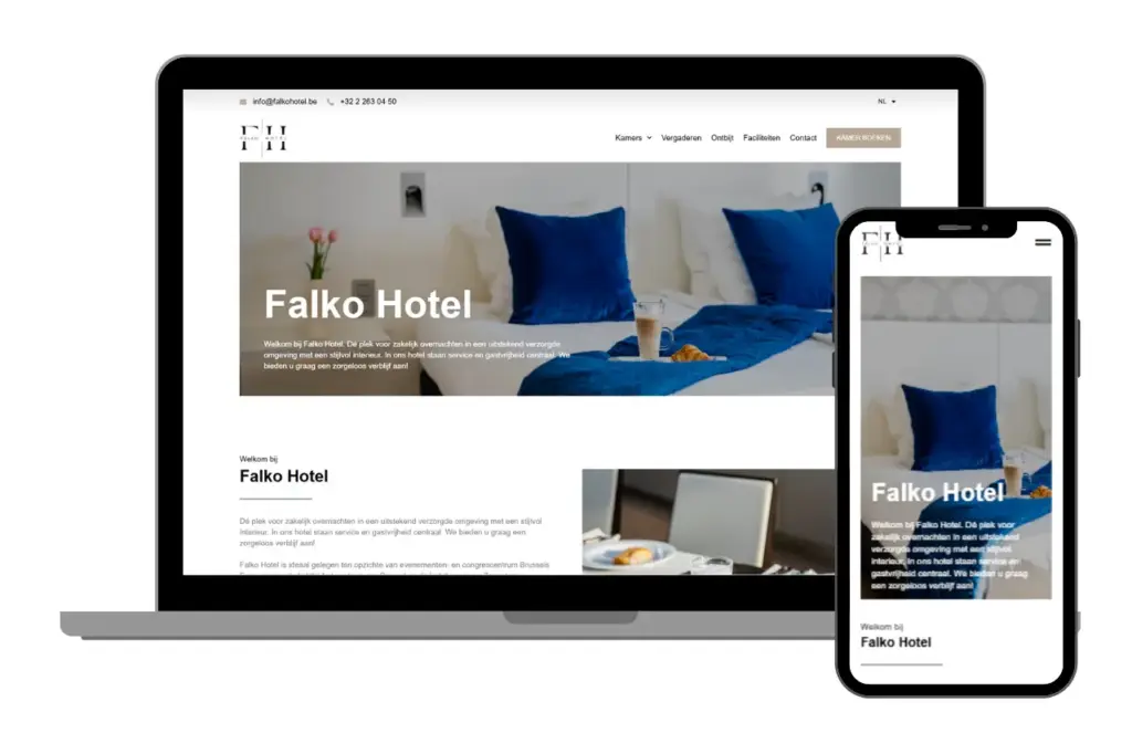 Falko Hotel Portfolio Website 1