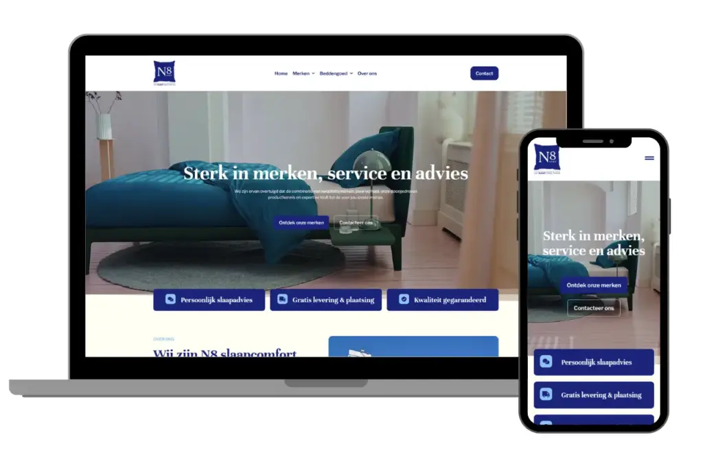 N8 Slaapcomfort Portfolio Website