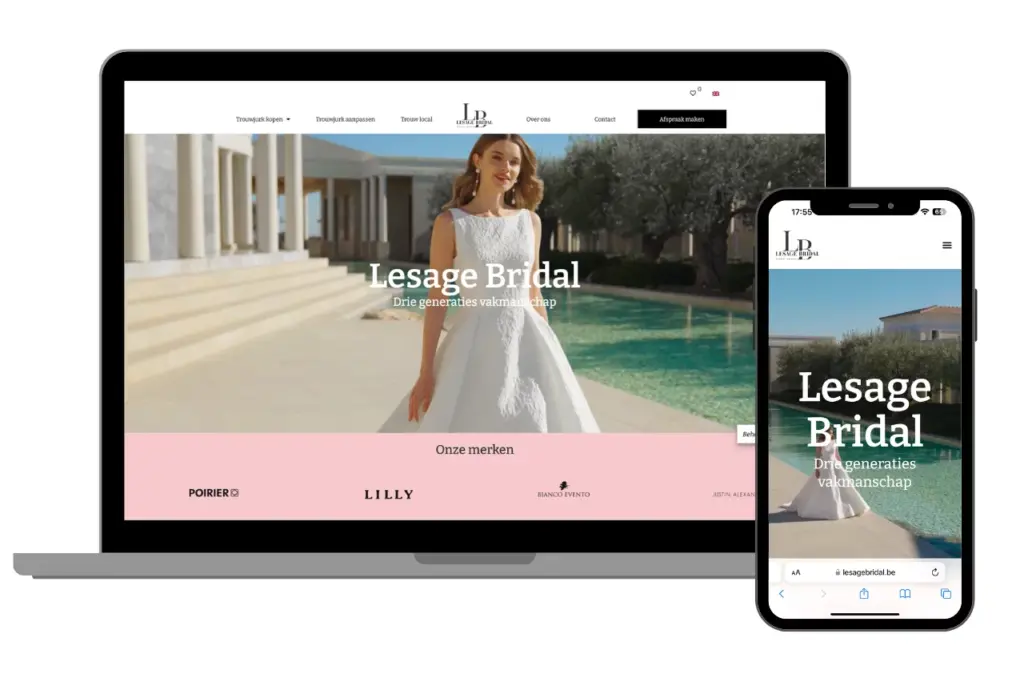 Portfolio Website Lesage Bridal