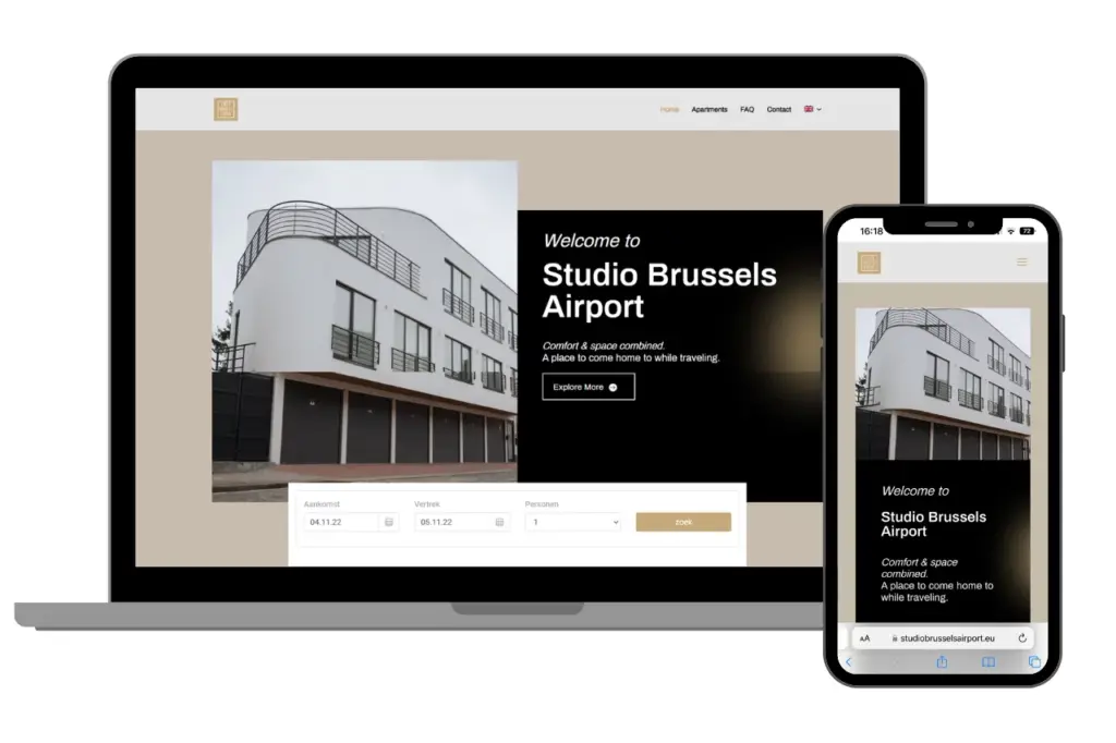 Portfolio Website Studio Brussels Airport